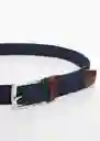 Cinturón Elástico Navy Talla 91 Hombre Mango