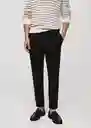 Pantalón Barna Negro Talla 38 Hombre Mango