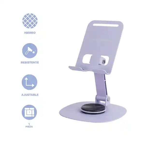 Soporte Para Celular Serie Life is For Fun Morado Miniso