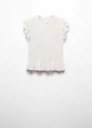 Camiseta Nido Off-White Talla 19 Niña Mango