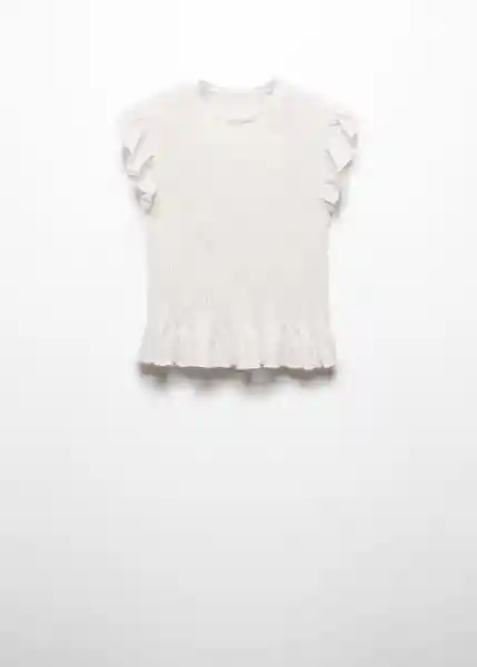 Camiseta Nido Off-White Talla 19 Niña Mango