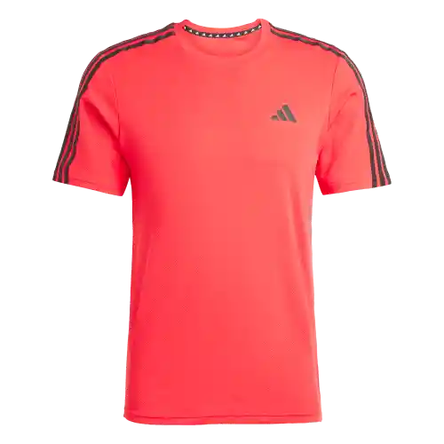 Adidas Camiseta Tr-Es Base 3S Manga Corta de Hombre Rojo Talla S