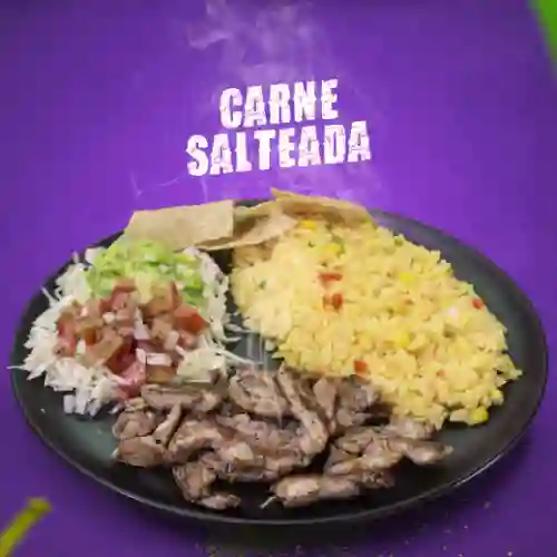 Carne Saltead + Sopa + Bebida