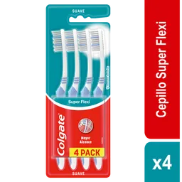 Cepillo de Dientes Colgate Super Flexi Suave x4und