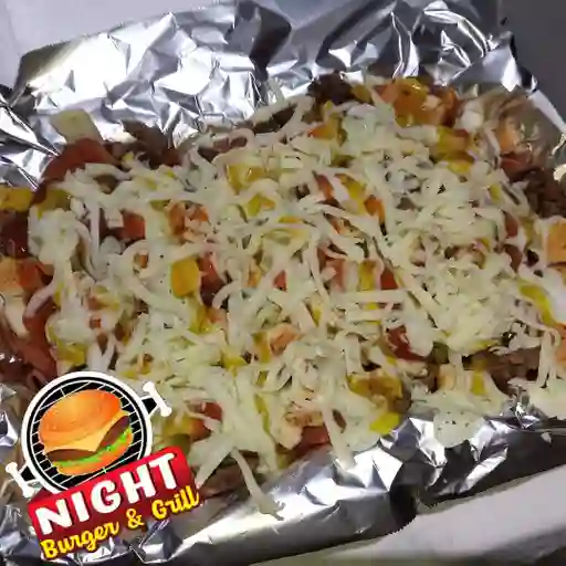 Salchipapa Night Burger