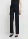 Pantalón Jordan Negro Talla 36 Mujer Mango