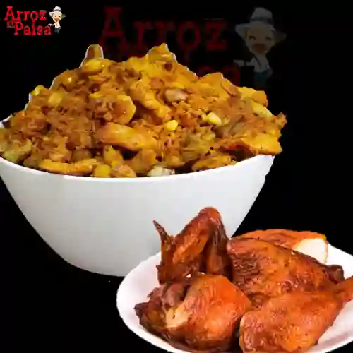 Combo Arroz Paisa y 1/4 Pollo Frito