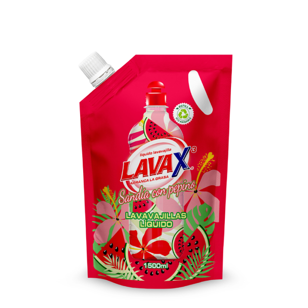 Lavax Lavaloza Líquido Sandía Pepino 1500 ml