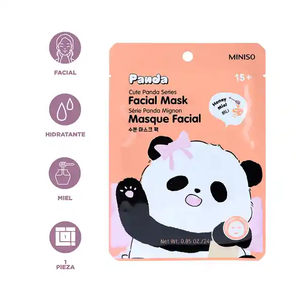 Mascarilla Facial Hidratante Panda Serie Miniso