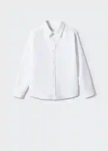 Camisa Oxfordp Blanco Talla 09 Niños Mango