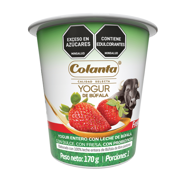 Colanta Yogur de Búfala Sabor Fresa 170 g