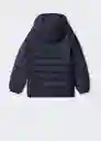 Abrigo Anorak Unico Navy Talla 12 Niños Mango