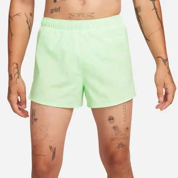 Nike Short Df Fast 3in Bf Para Hombre Verde Talla XL