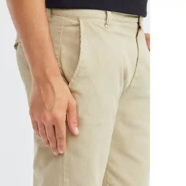 Corduroy Pants Cafe Lirón Claro Talla 32 Hombre Chevignon