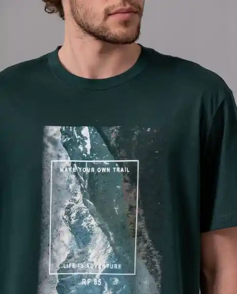 Camiseta Hombre Verde XXL 109F104_VER195513 Rifle