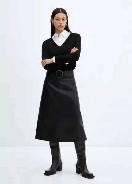 Jersey Luccav Negro Talla L Mujer Mango