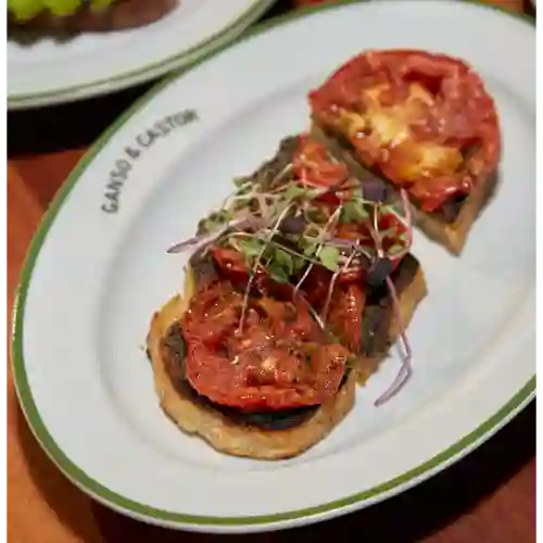 Tartine Mediterraneo y Tomates