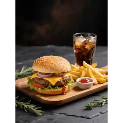 Combo Hamburguesa Pollo Clásica 160 G