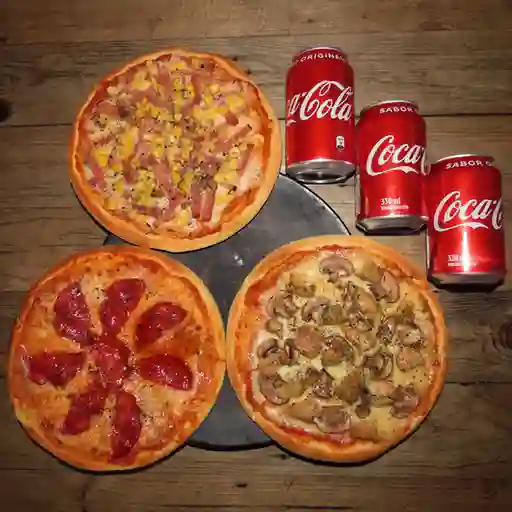 Combo 3x2 Pizzas Personales