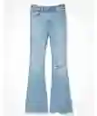 Jean Flare Mujer Azul Claro Talla 4 REGULAR American Eagle