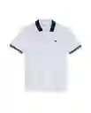 Camiseta Contrast Fabric Poloshirt Blanco 0 Claro T L Chevignon