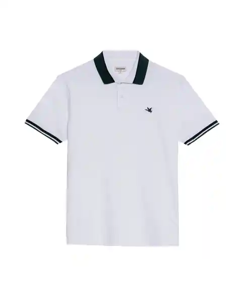 Camiseta Contrast Fabric Poloshirt Blanco 0 Claro T L Chevignon