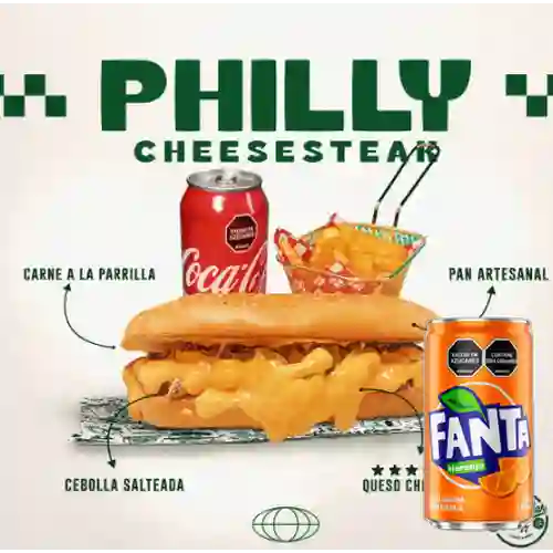 Combo Don Philly Cheesesteak + Fanta Naranja 235ml
