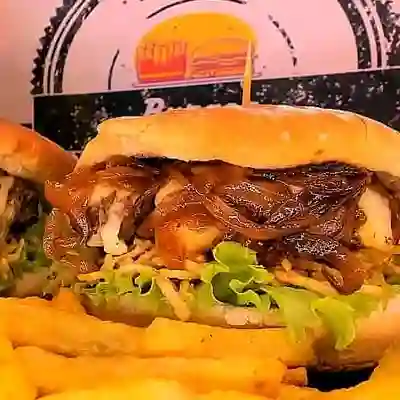 Hamburguesa Hawaiana con Papas