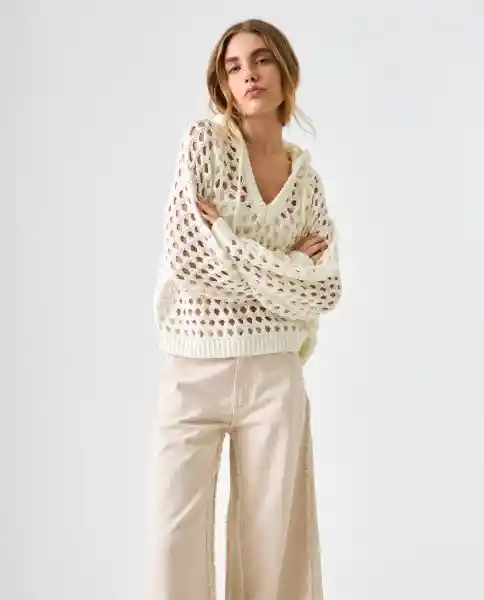 Buzo Mujer Crudo Talla M 682G000_CRU120105 Americanino