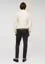 Buzo Jersey Ybarre Off White Talla XXL Hombre Mango
