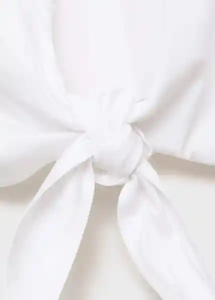 Top Creta Blanco Talla M Mujer Mango