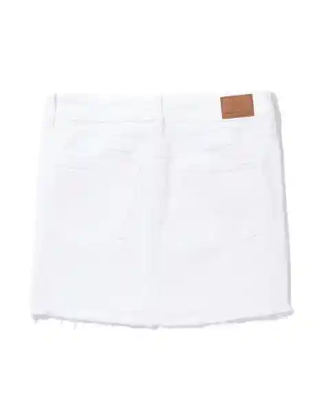 Falda Mujer Blanco Talla 2 American Eagle