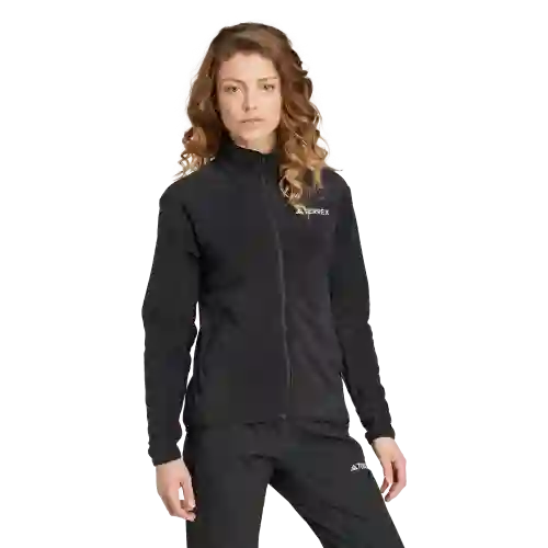 Adidas Chaqueta W Fleece Para Outdoor de Mujer Negro Talla S