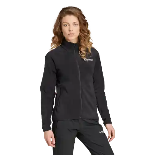 Adidas Chaqueta W Fleece Para Outdoor de Mujer Negro Talla S