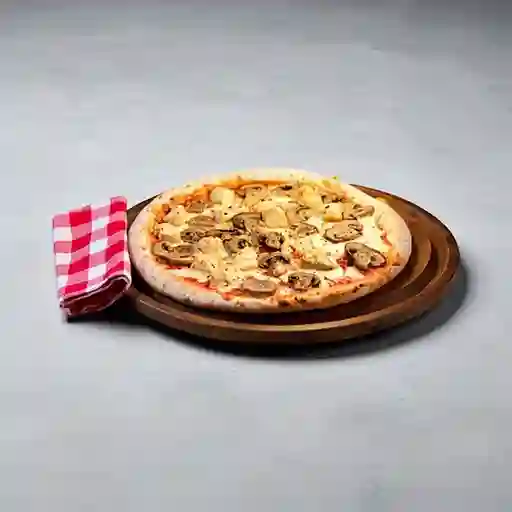 Pizza Jamón con Champiñones