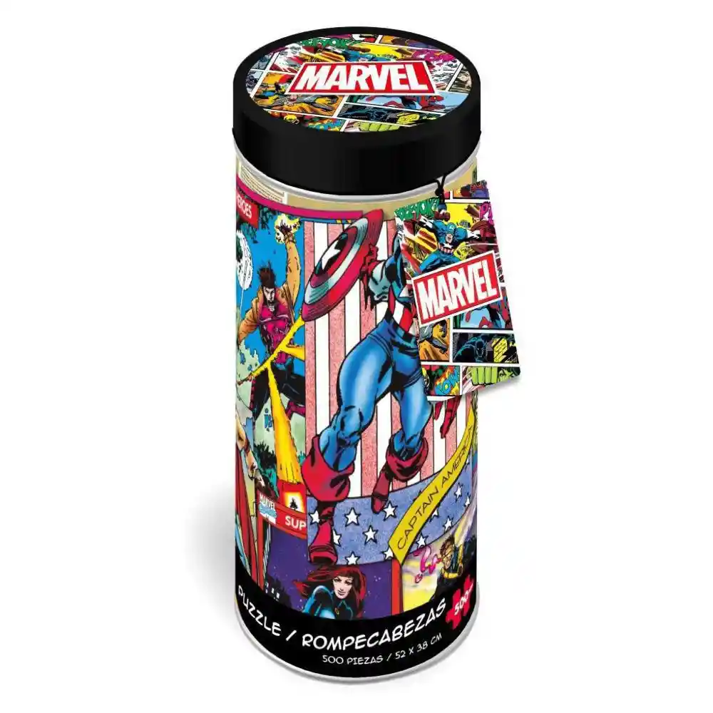 Rompecabeza Tubo500 Pcs Marvel Adp-12630-Mc