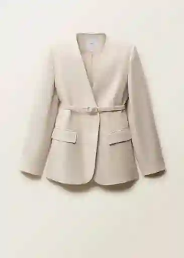 Blazer Americana Margarit Piedra Talla S Mujer Mango