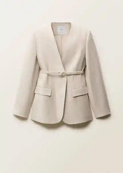 Blazer Americana Margarit Piedra Talla S Mujer Mango