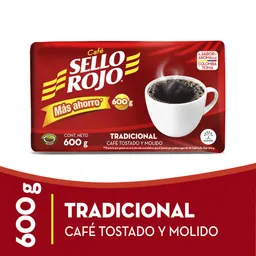 Sello Rojo Café Tradicional Tostado y Molido