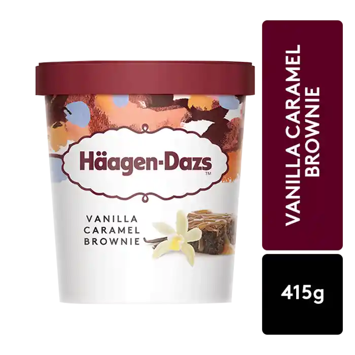 Haagen-Dazs Helado Sabor a Vainilla Caramelo y Brownie