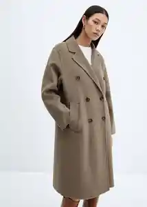 Abrigo Picarol Topo Talla 24 Mujer Mango