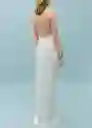 Vestido Vbdurham Offwhite Talla L Mujer Mango