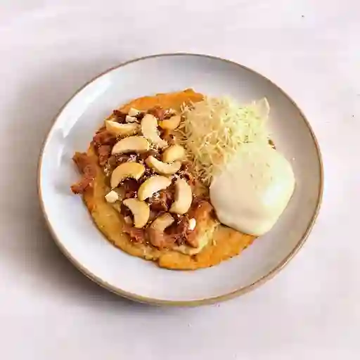 Cachapa Con Chicharron