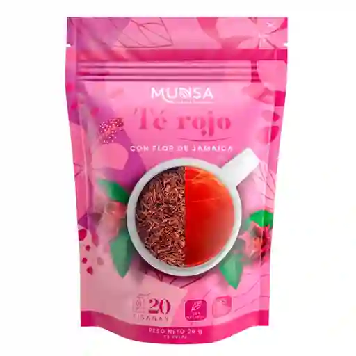 Té Munsa Rojo Flor de Jamaica