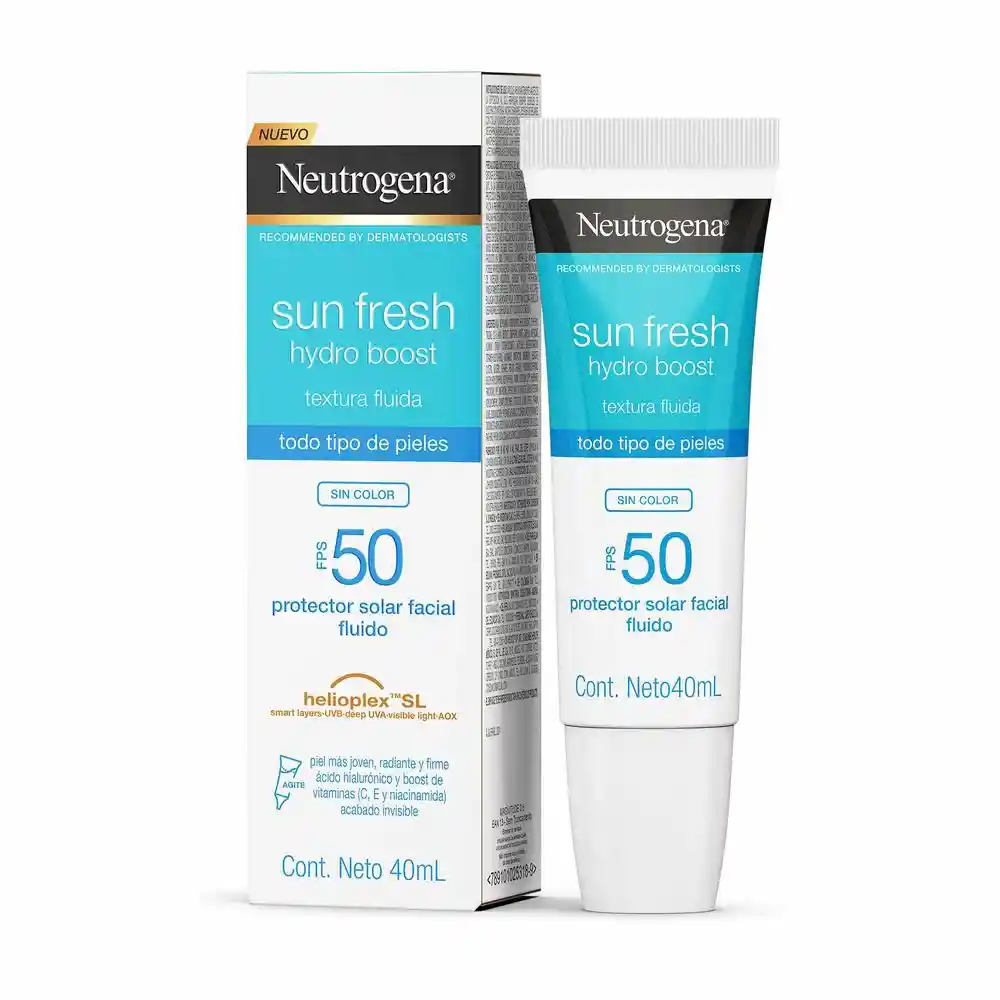 Neutrogena Sun Fresh Hydro Boost Sin Color FPS 50 40mL