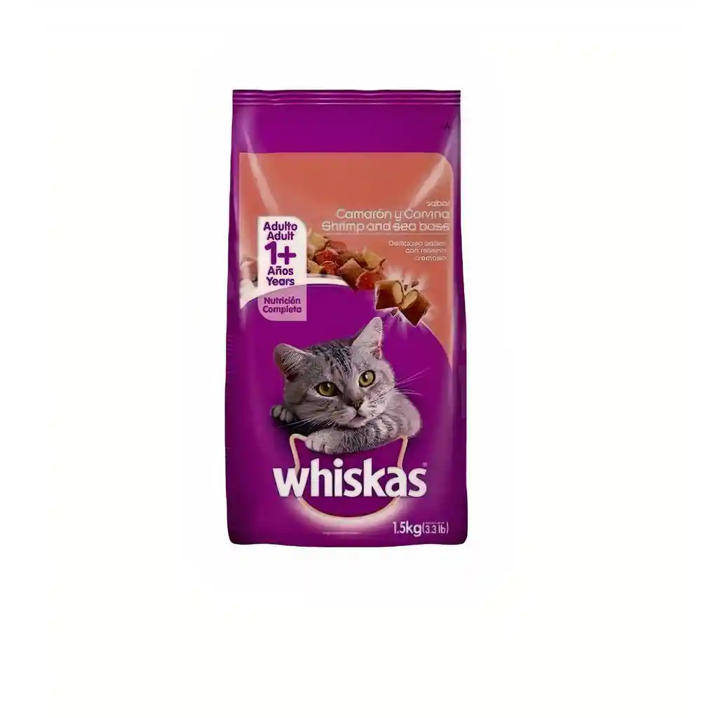 Whiskas Alimento Para Gato  Camarón y Corvina 500 g