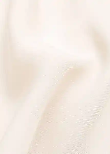 Blusa Godia Crudo Talla L Mujer Mango
