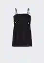 Vestido Pedro Negro Talla M Mujer Mango