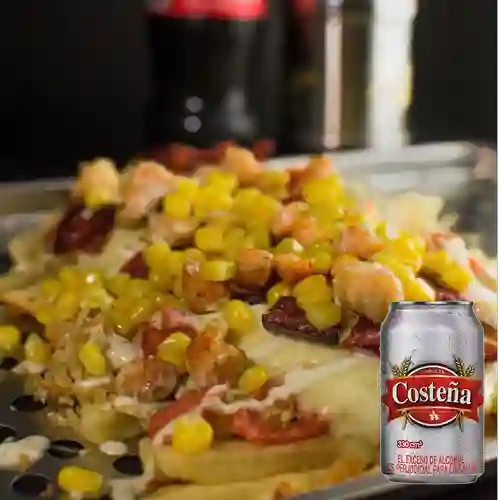 Combo Salchipapa Super Especial + Costeña Lta 330ml