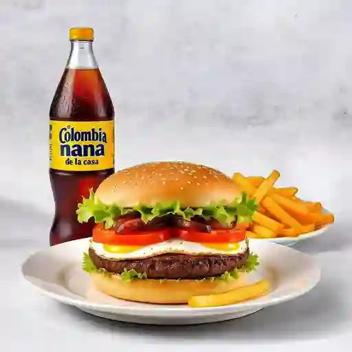 Combo Hamburguesa de la Casa